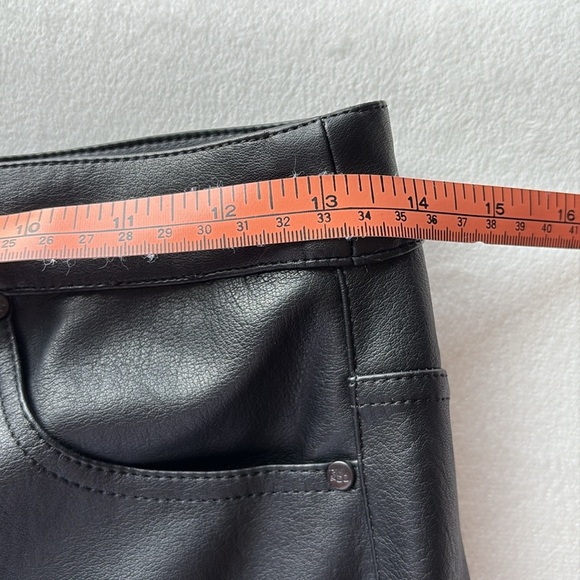 NWT RW&CO. Faux Leather Black Midi Skirt - Picture 9 of 11